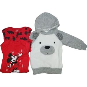 12 Months Baby Boy Onesies And Hoodie Bundle